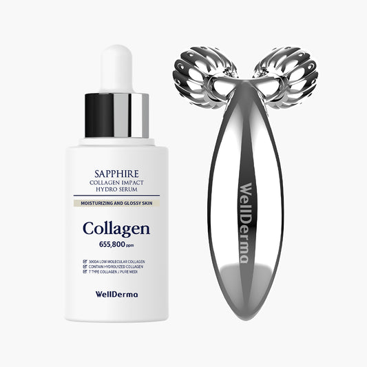 WellDerma Collagen Beauty care serum&roller set