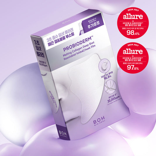 BIOHEAL BOH Probioderm Melting Collagen Deep Shot Nasolabial Folds & Cheek Film 5P (+Collagen Water 91 Mist)