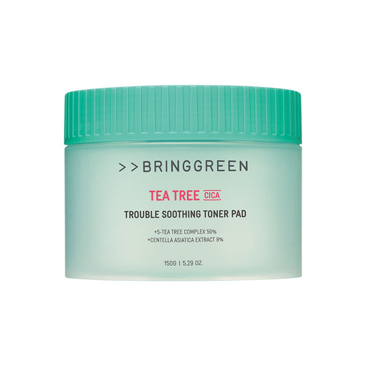 BRING GREEN Tea Tree Cica Trouble Soothing Toner Pads (2023 AD)