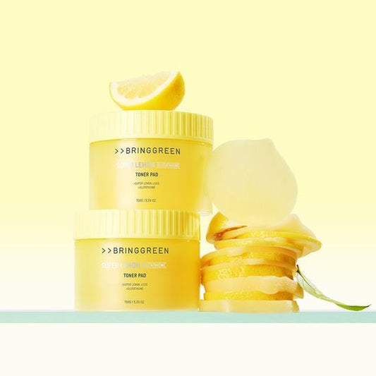 BRING GREEN Super Lemon Glutathione Toner Pad