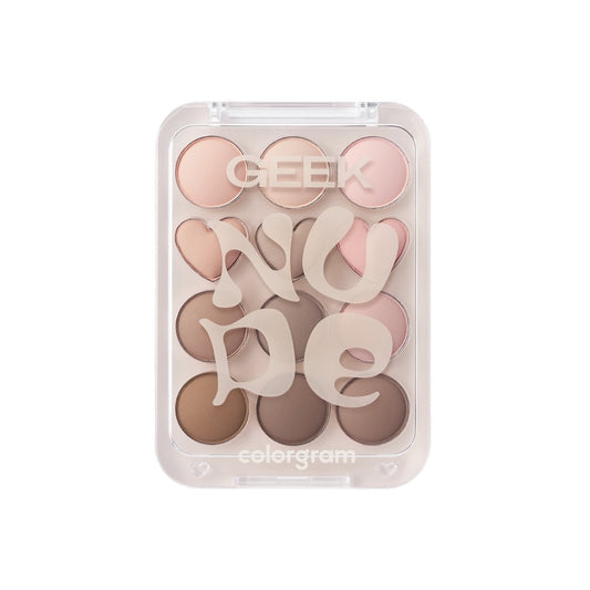 Colorgram PIN POINT EYESHADOW PALETTE 07 NUDE+GEEK=♥