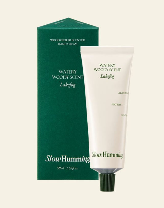 SLOWHUMMING WOODYNOURI SCENTED HAND CREAM LAKEFOG
