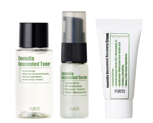 PURITO Centella Unscented Mini Kit 57ml