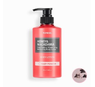 Honey & Macadamia Pure Natural Moisturizing Refreshing Body Lotion - Baby Powder 500ml