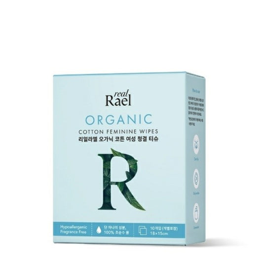 RealRael Organic Cotton Feminine Wipes 10p