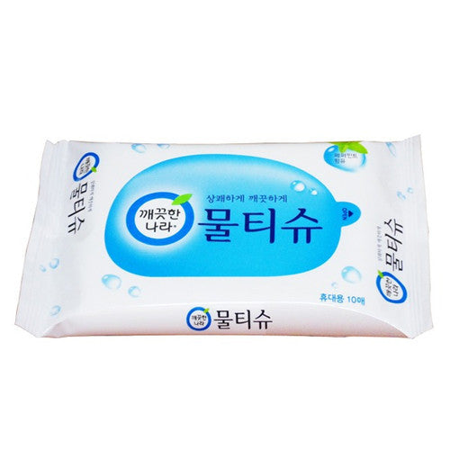 Kleannara Peppermint  Blue wet Wipes Portable 10 wipes