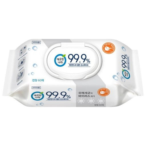 KleanNara 99.9% Hand Sanitizing Wipes Pop-top 60 Count