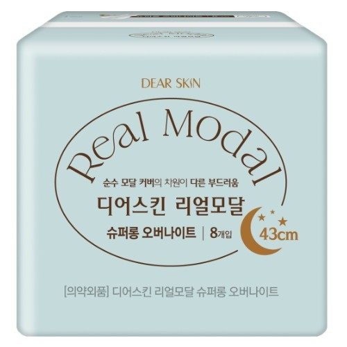 DEAR SKIN REAL MODAL SANITARY PAD (Superlong overnight 8P)