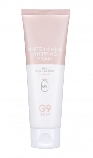 White in milk whipping foam