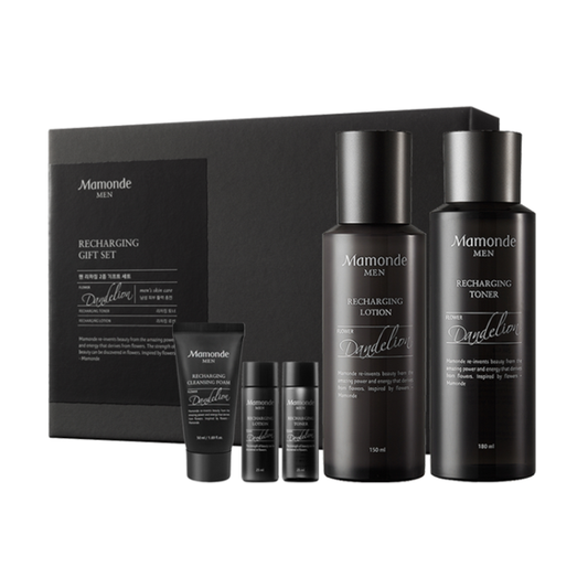 MAMONDE Men Recharging Gift Set Toner 180ml+Lotion 150ml+Gift(Toner 25ml+Lotion 25ml+Cleansing Foam 50ml)